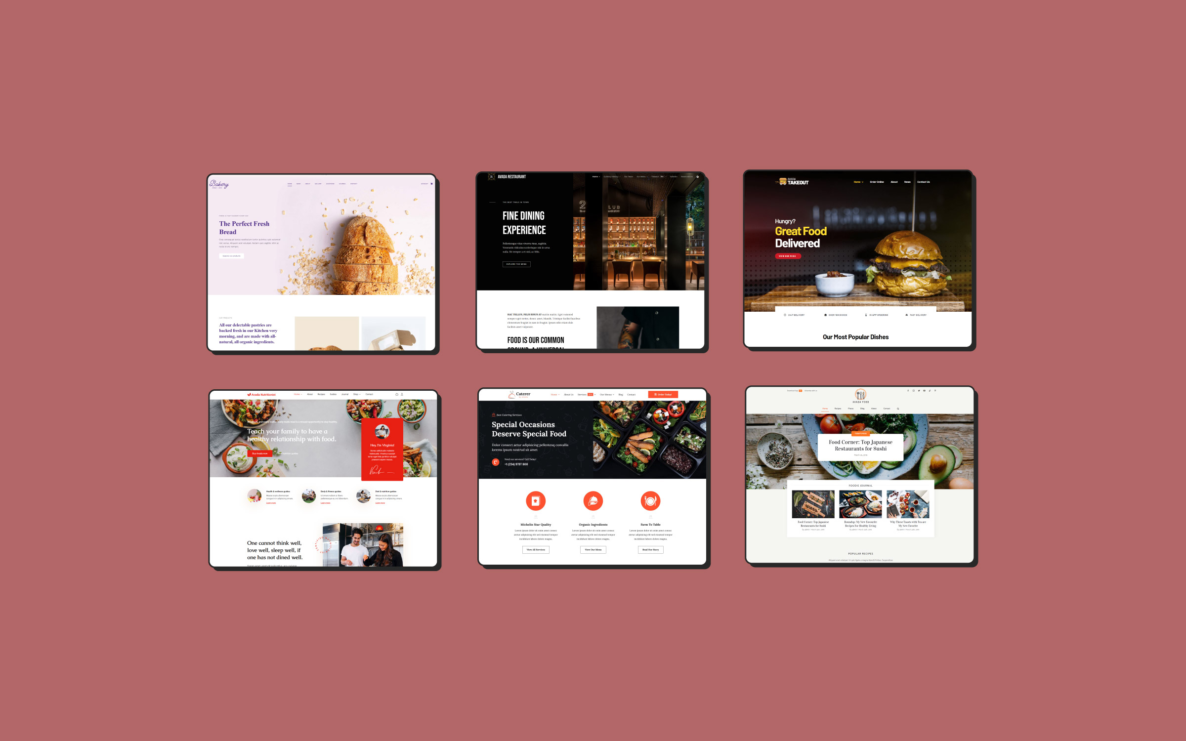 Avada Food Websites