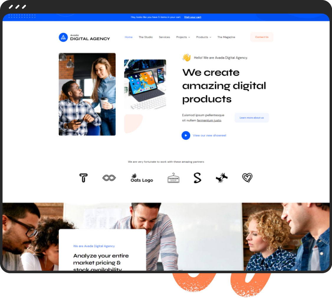 Avada Digital Agency Demo 3