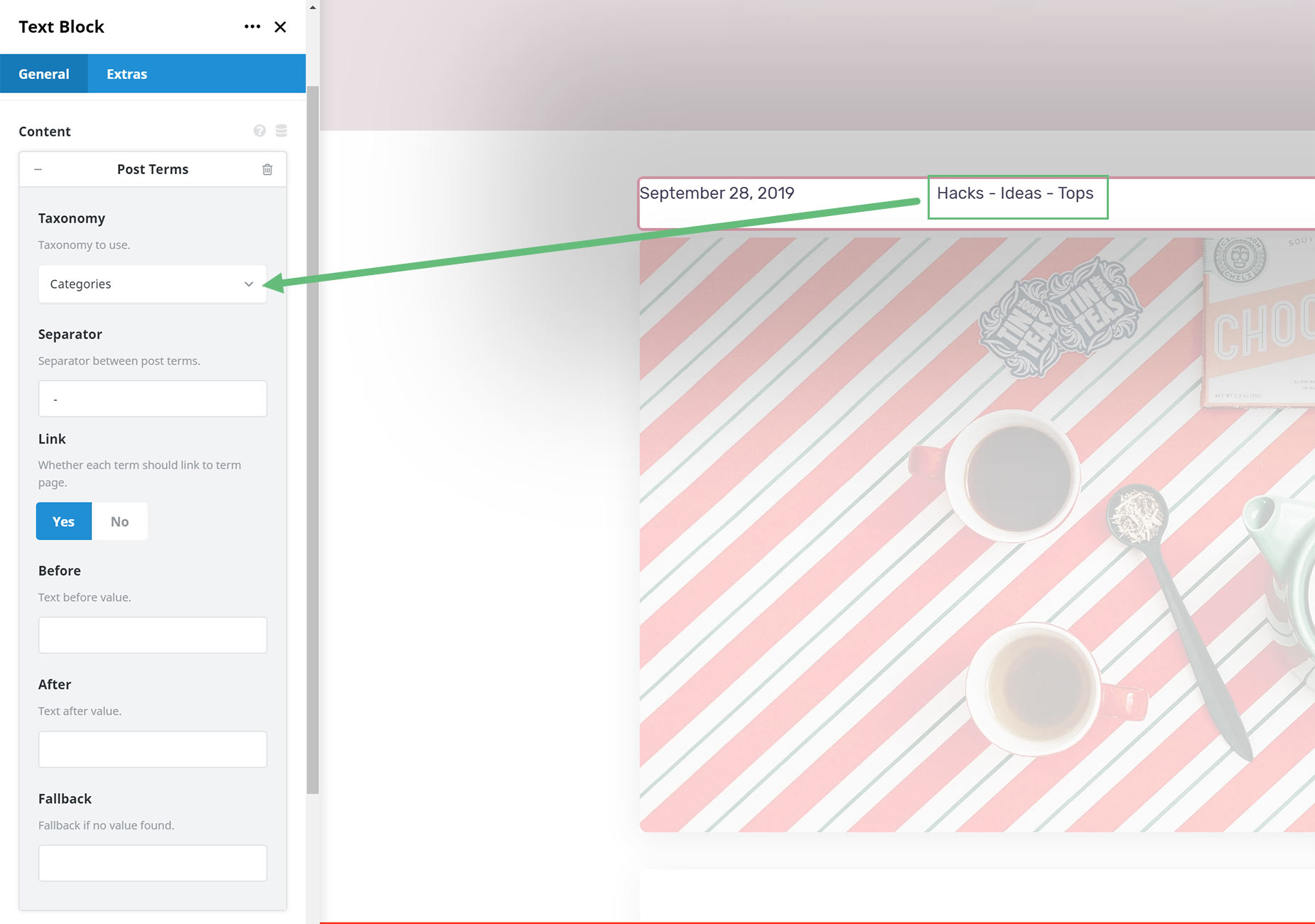 Dynamic Content - Post Terms