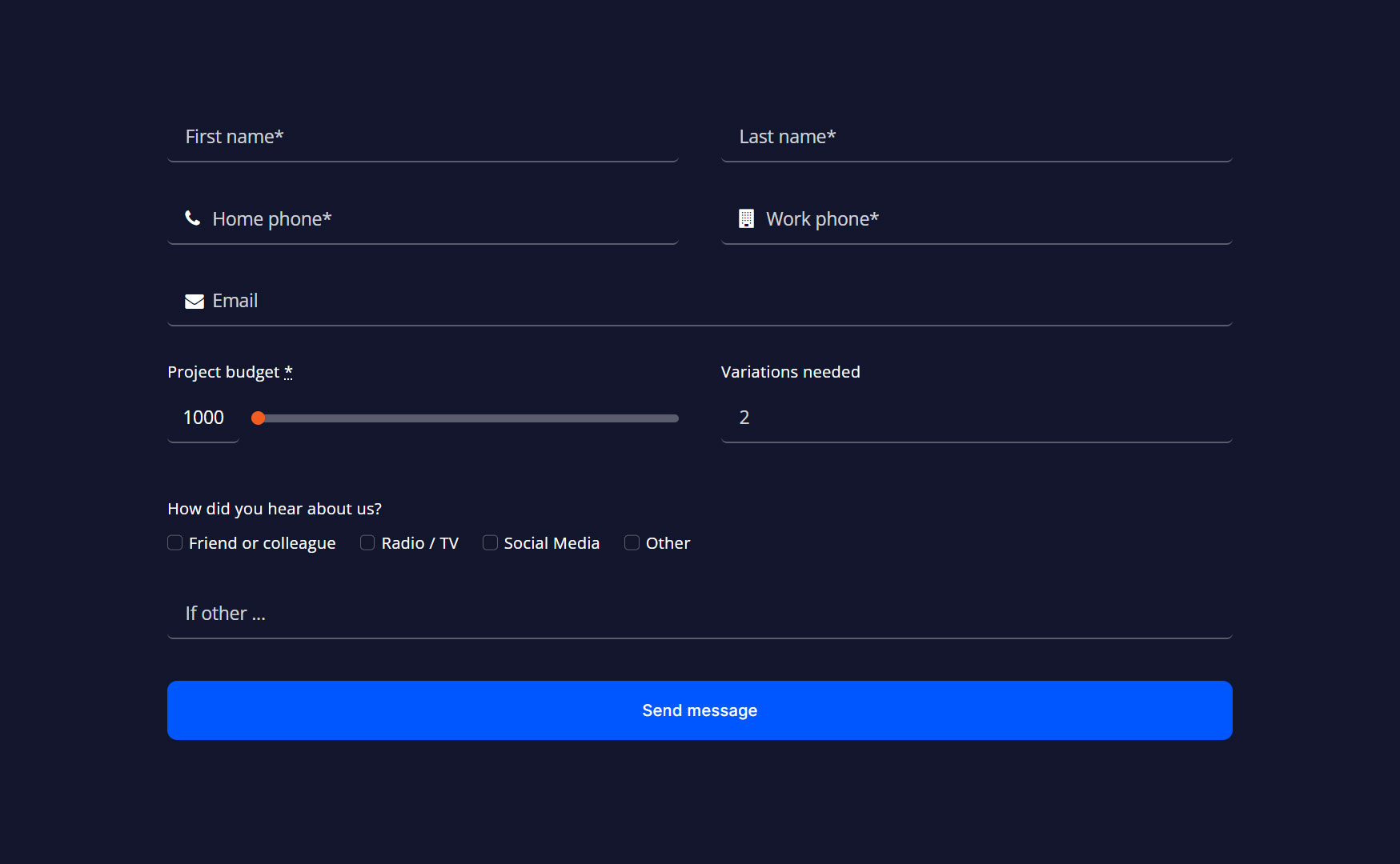 Avada Number Field Mockup